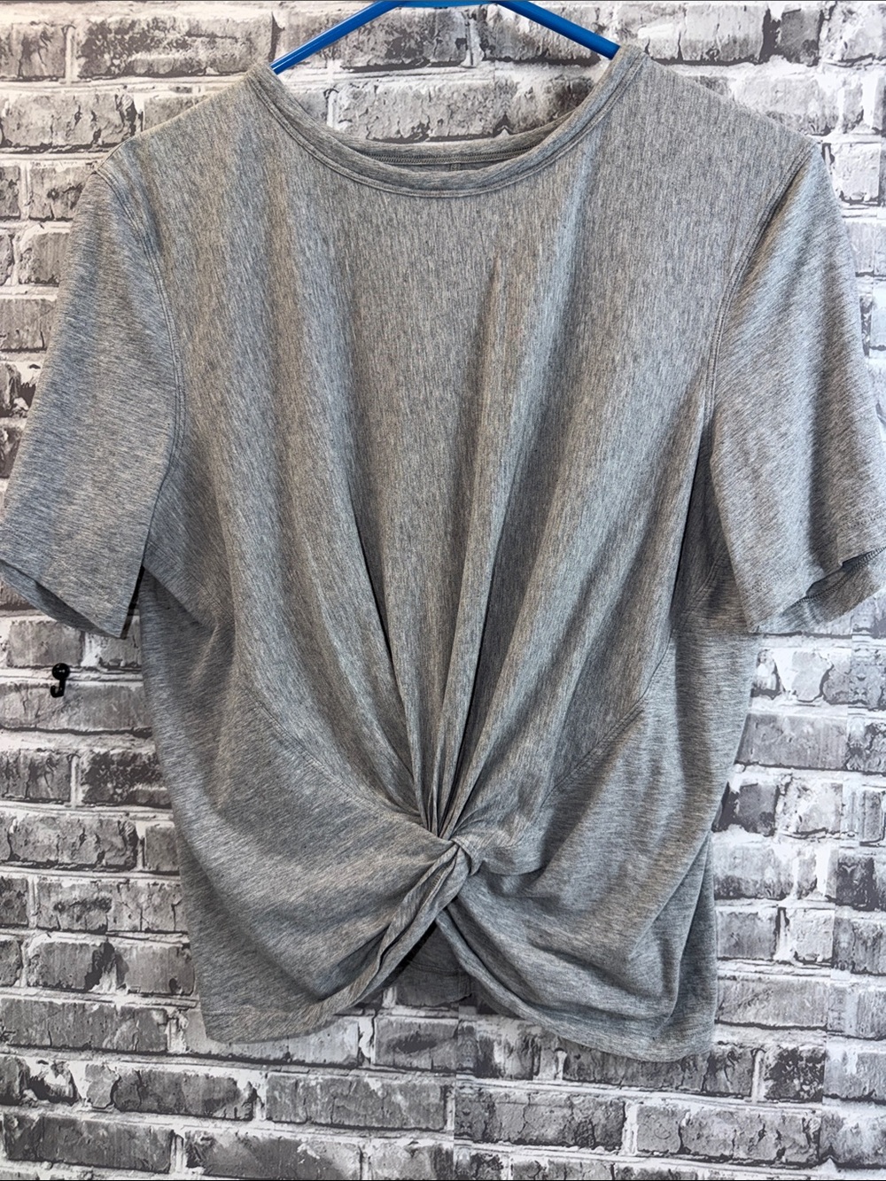Lululemon Twist-Front Short Sleeve Top - Gray